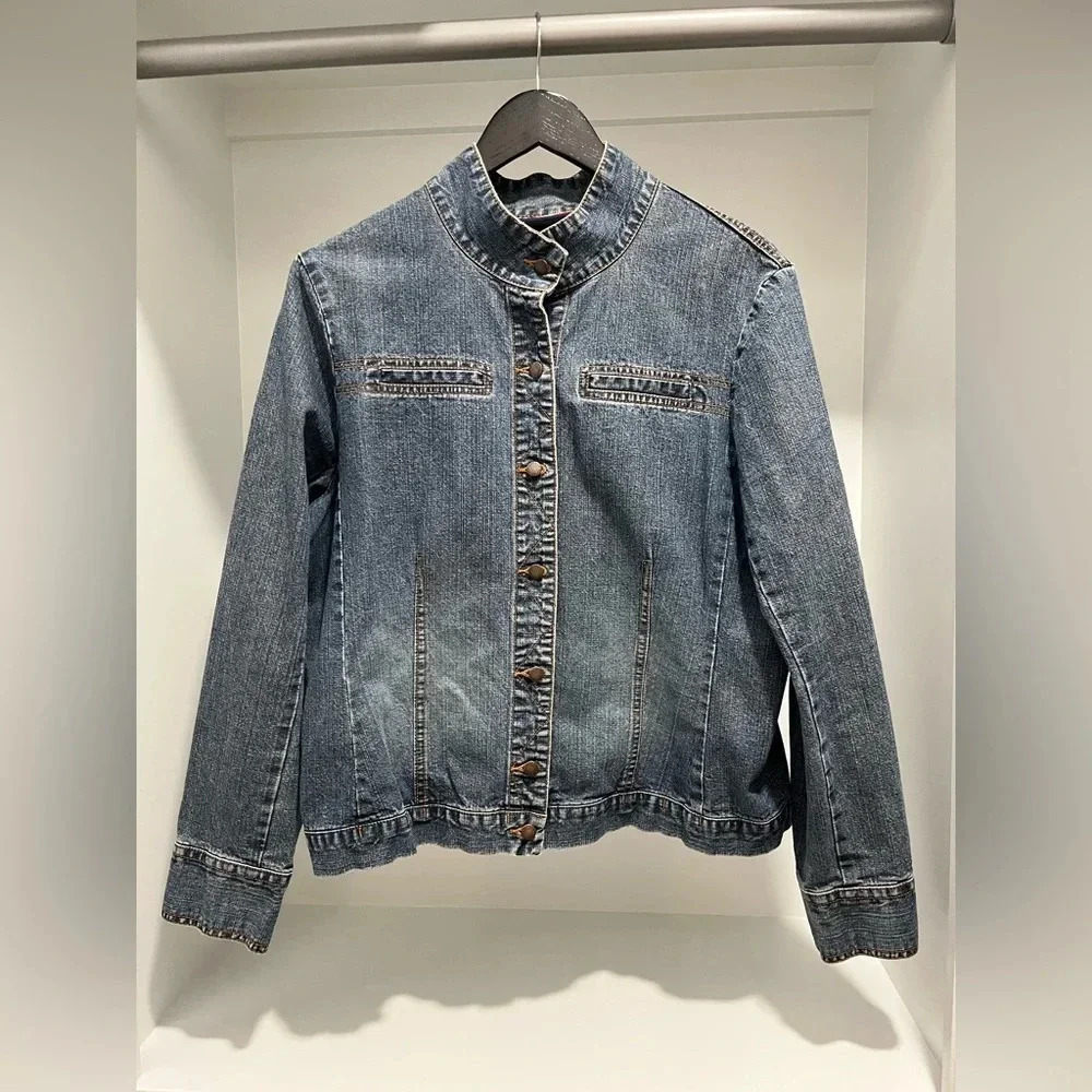 Vintage Havana Jacks Cafe Jean Jacket 100% cotton Womens XL